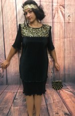 Charleston Kleid, inklusiv KopfschmuckLeihgebühr 35,-€