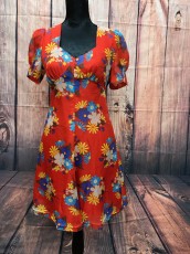 70er Jahre Flower Power Kleid Leihgebühr 25,-€