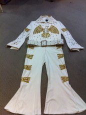 70er Jahre Elvis Overall Anzug Kostüm