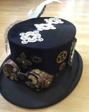 Kopfbedeckung 17 Steampunk Zylinder