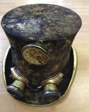 Kopfbedeckung 44 Steampunk Zylinder