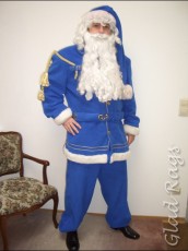 Kirche und Weihnachten 35 Blauer Weihnachtsmann Gr.XL