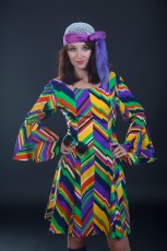 Über uns 40 70er Jahre Kleid