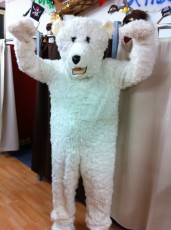 Eisbär-Kostüm für Kindergeburtstag