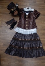 Steampunk Outfit mit Rock