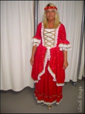 Mittelalter Burgfräulein, Kostüm