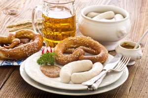 Bier, Brezel, Weißwurst